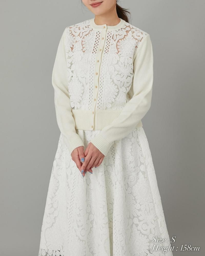 レースカーディガン(オフホワイト) - seventen レースカーディガン(オフホワイト) - seventen