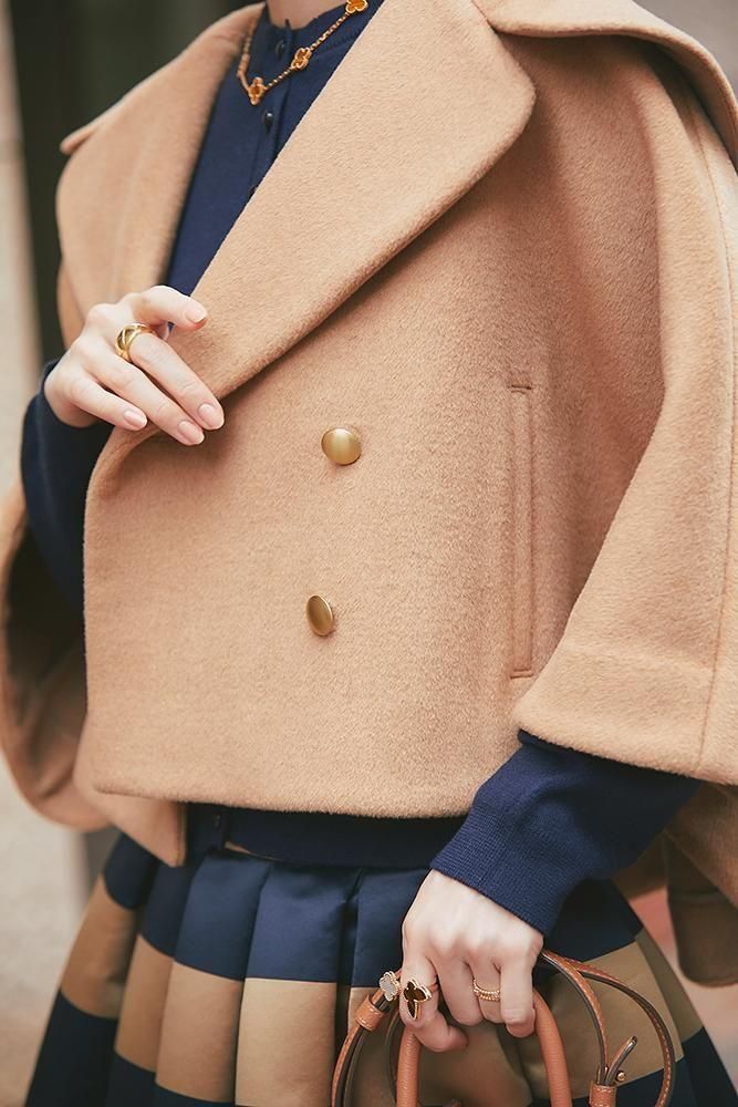 美品✨22AW ドゥーズィエムクラス ショートダブルコート キャメル OPERA REVER LONG コート（その他ブルゾン／アウター）｜MUSE de