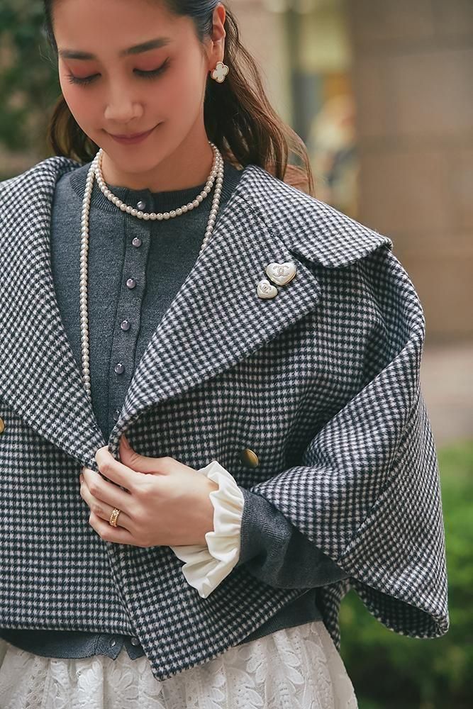 予約】【11月下旬～12月上旬頃配送】ダブルブレストショート