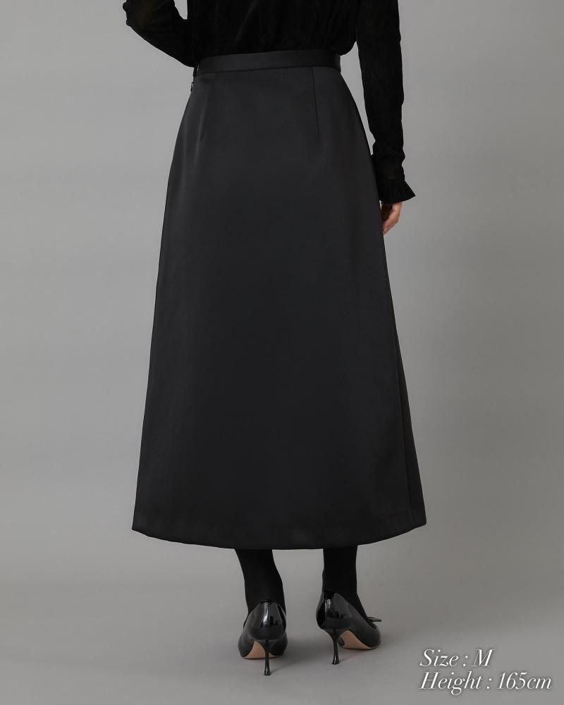 タックタイトスカート(ブラック) - seventen