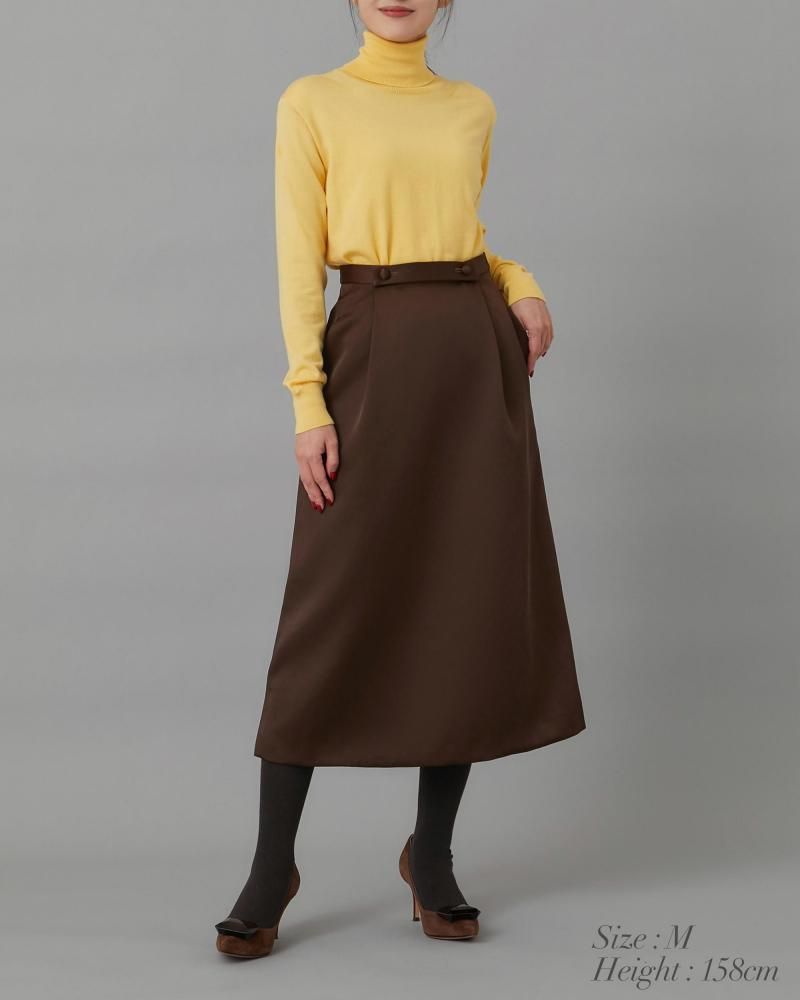 ショルダーパットタートルニット(ブラック) - seventen