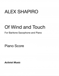 【B.サクソフォン＆ピアノ】<br>オブ・ウィンド・アンド・タッチ　<br>作曲：アレックス・シャピロ<br>