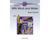 (楽譜) 風と水と共に / 作曲：ブラント・キャリック (吹奏楽)(スコア+パート譜セット) 