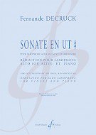 (楽譜) ソナタ 嬰ハ調 / 作曲：フェルナンド・デクリュック (サクソフォーン＆ピアノ)