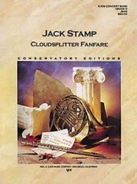 (楽譜) クラウドスプリッター・ファンファーレ / 作曲：ジャック・スタンプ (吹奏楽)(スコア+パート譜) 