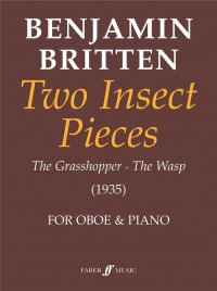 (楽譜) 2つの昆虫の小品 / 作曲：ベンジャミン・ブリテン (オーボエ＆ピアノ)