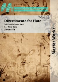 (楽譜) フルートのためのディヴェルティメント / 作曲：アルフレッド・リード (吹奏楽)(スコア+パート譜)