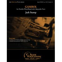 (楽譜) ガンボル / 作曲：ジャック・スタンプ (フレキシブル6パート+打楽器)