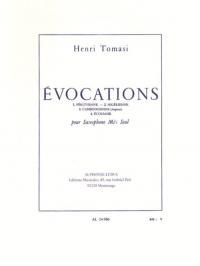(楽譜) エヴォカシオン / 作曲:アンリ・トマジ (Eb サクソフォーン独奏)