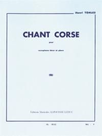 (楽譜) コルシカの歌 / 作曲:アンリ・トマジ (Bb サクソフォーン&ピアノ)