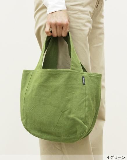 新色追加〉ウォッシュドコットン ラウンドバッグ S - l'atelier
