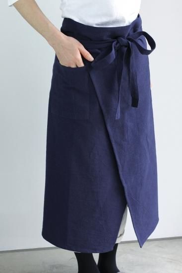 【美品】フランス EMステッチ×トワルドジュイ ギャルソンエプロン[506] 美品】フランス EMステッチ×トワルドジュイ ギャルソンエプロン