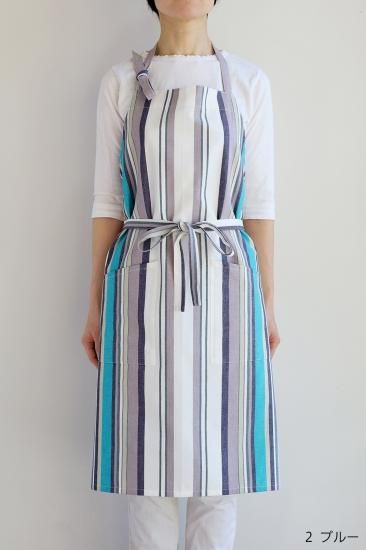 ストライプエプロン - l'atelier-nuuit online store ストライプエプロン - l'atelier-nuuit online store