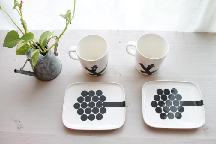 マリメッコ　ウニッコ×ZAKコラボ　プレート　6枚セット　24も529 新品 マリメッコ ウニッコ 小皿 ミニプレート セット 数量限定