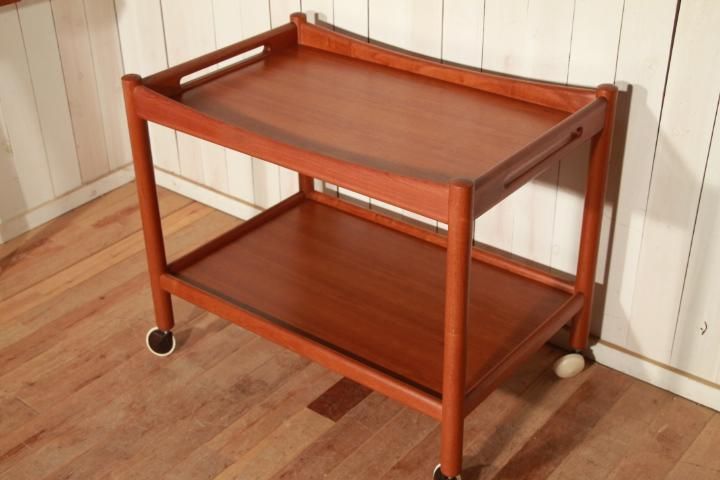 Hans.J.Wegner◇チーク無垢材◇キッチンワゴン◇ティーカート◇北欧