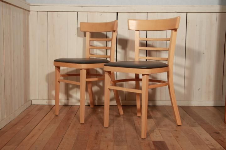 TON】トン チェア 木製 ダイニングチェア ブラウン 北欧 曲木 2脚