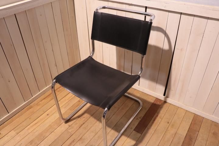 展示品マルトスタムS33本革レザーダイニングチェア4脚セット