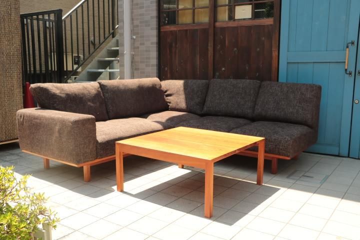 karimoku(カリモク家具)のUU22モデル コーナーソファー3点セット