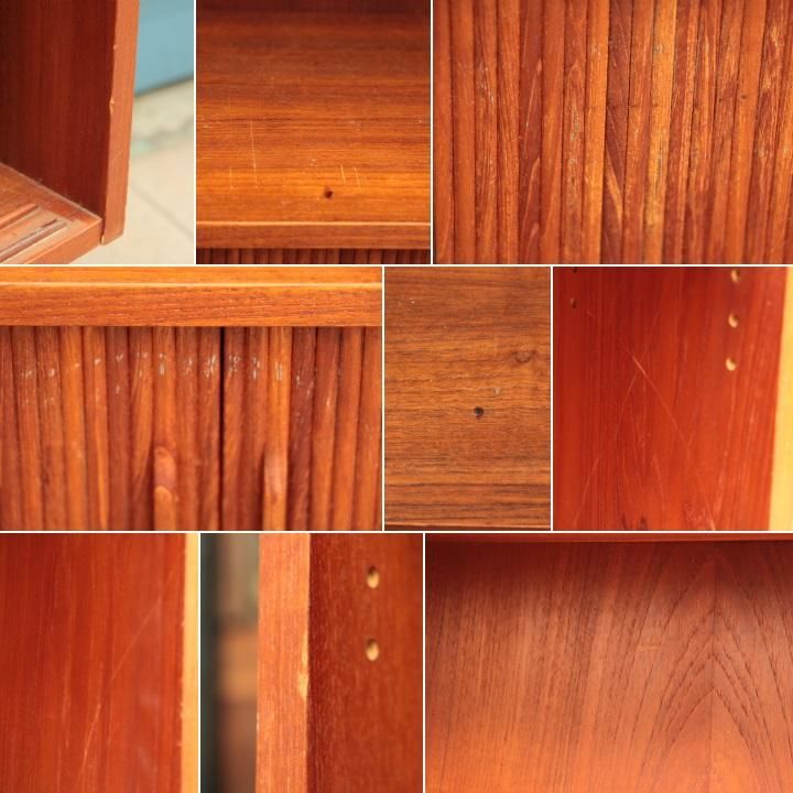 デンマークより入荷した、チーク材を使用したブックシェルフです。蛇腹