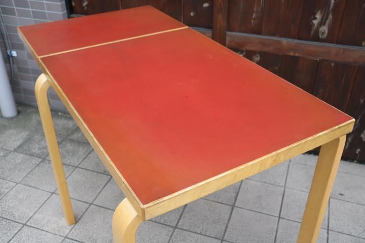 artek アアルト　テーブル　ビンテージ　赤リノリウム　北欧　ウェグナー フィンランドから入荷したヴィンテージartek(アルテック)社のアルヴァ