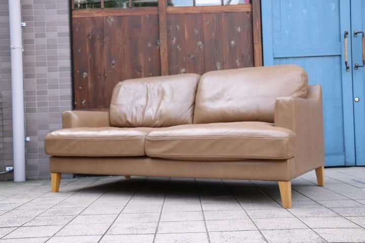 値下げ☆アンティーク 2人がけソファー 茶色