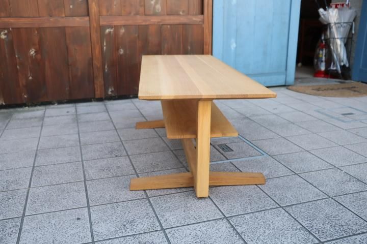 R*R様 極美品　カリモク「木組」 無垢材センターテーブル　　　リビングテーブル 2023-tu3253mk-top.jpg