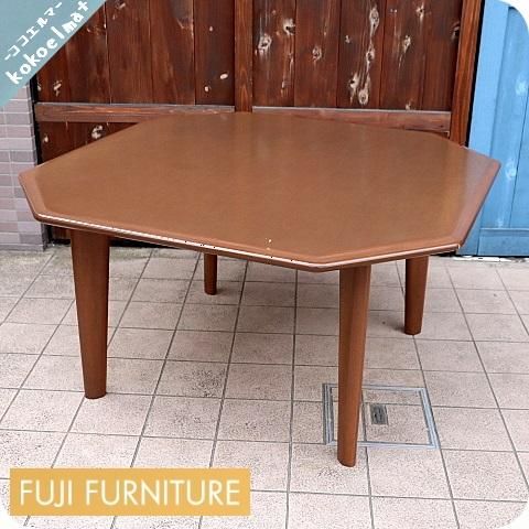Fuji Furniture 冨士ファニチア のダイニングテーブルです 低めのサイズの食卓はldテーブルとしても活躍する和モダンデザイン 広々とした 八角形型は多人数にもおススメです Kokoelma ココエルマ 雑貨 中古家具 北欧家具 アンティーク家具の通販 インテリア