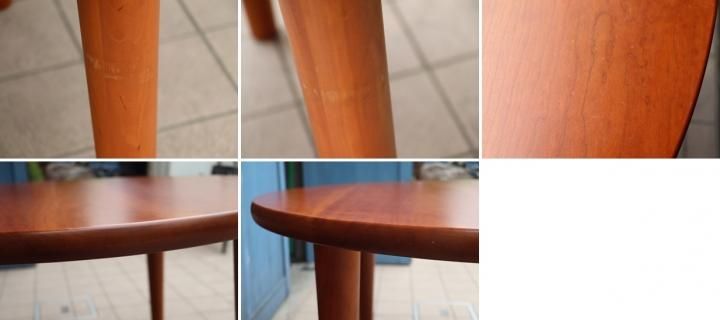 値下げ/KAGURA(家具蔵)のチェリー無垢材を使用したラウンド 値下げ/KAGURA(家具蔵)のチェリー無垢材を使用したラウンド
