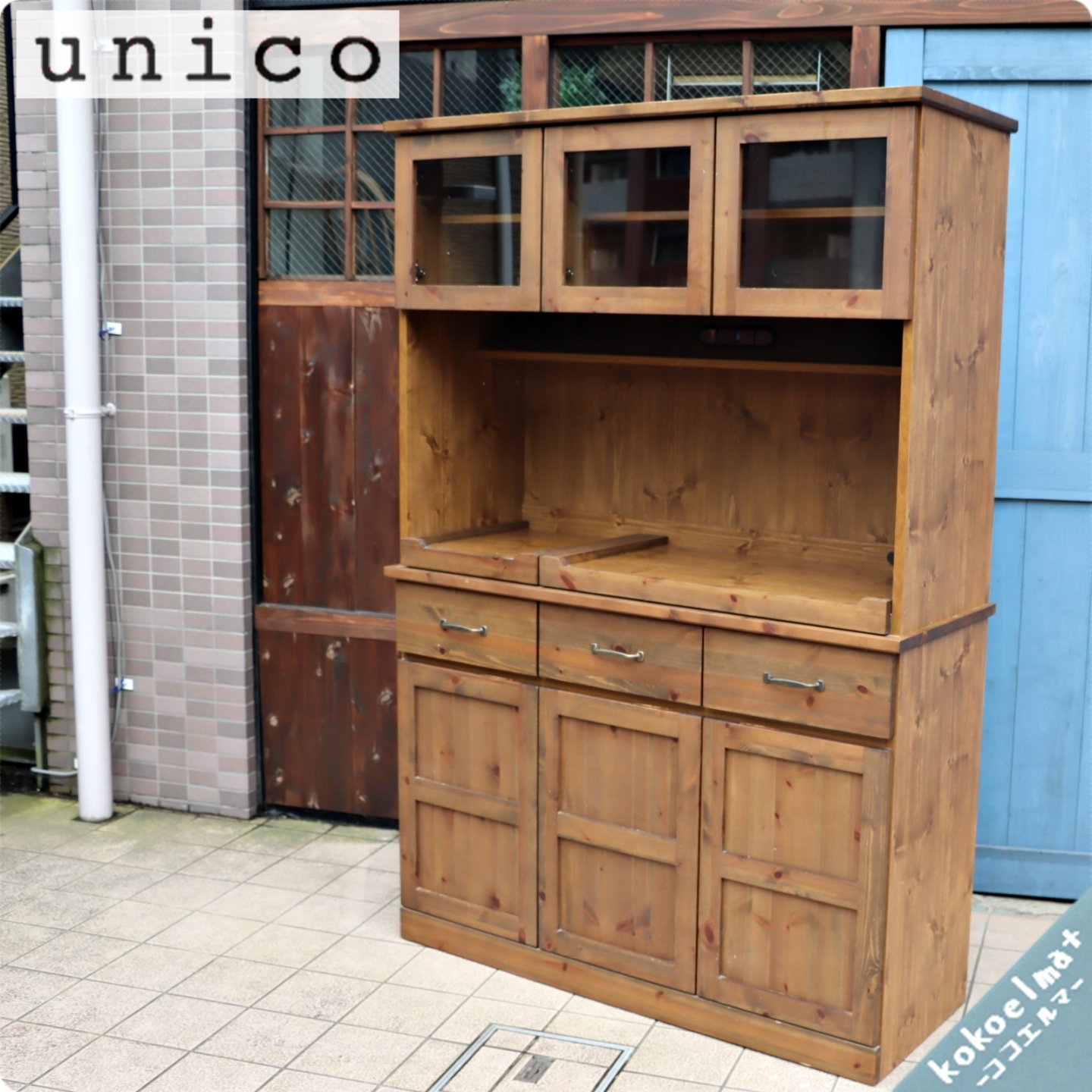 限定販売格安 unico ウニコ オトゥール 食器棚 S キッチンボード AUTEUR 収納/キッチン雑貨