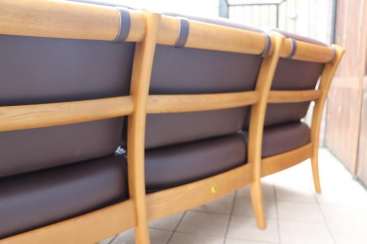 【飛騨産業 】キツツキ クレセント 3人掛けソファ　トリプル 値下げ/飛騨産業(キツツキマーク)の佐々木敏光デザインの