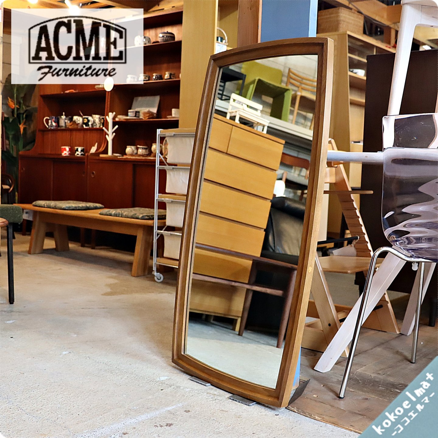 国産】 ACME Furniture ☆ 壁掛けミラー - 鏡(立て掛け式) - hlt.no