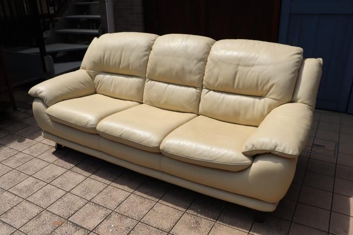 値下げ/IDC OTSUKA(大塚家具)のオースチン 総革張り3人掛け 値下げ/IDC OTSUKA(大塚家具)のオースチン 総革張り3人掛け