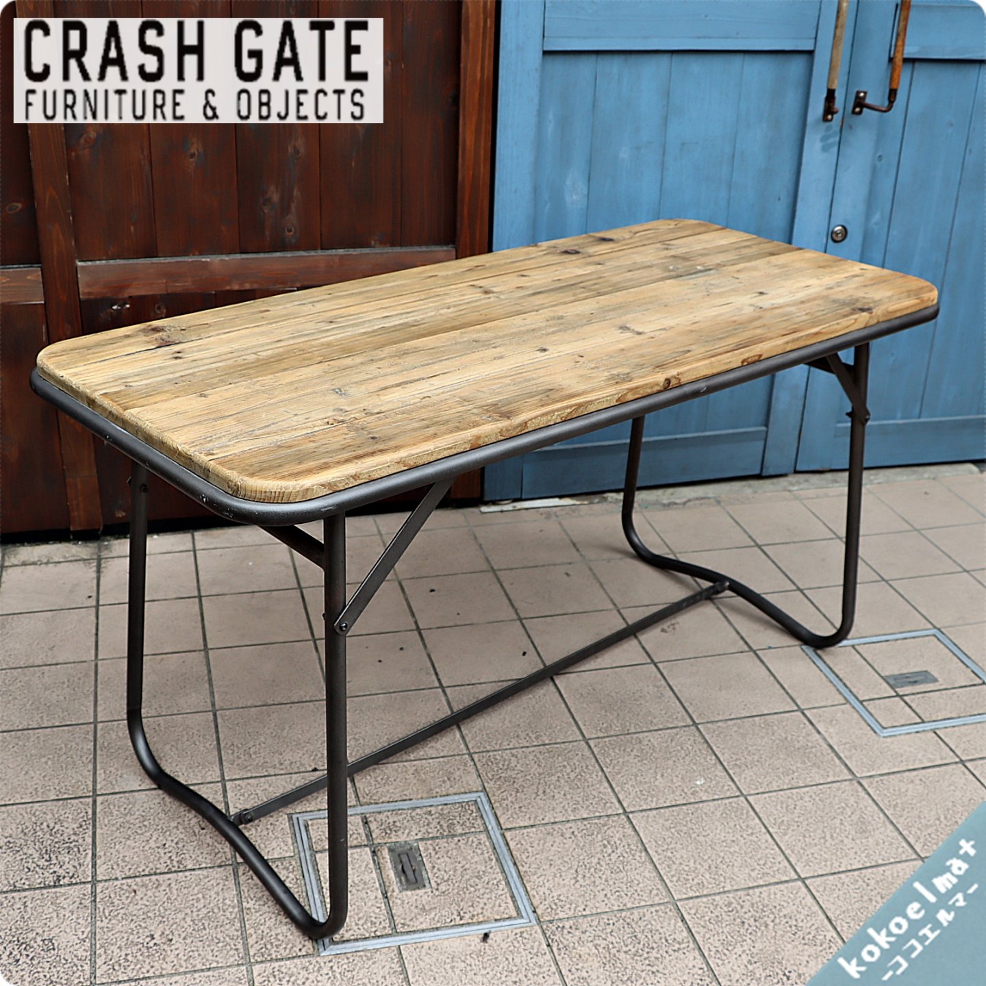 CRASH GATE(クラッシュゲート)/ノットアンティークスのBATON ?(バトン)ダイニングテーブルです。ヴィンテージ感のあるパイン古木材がブルックリンスタイルなど男前インテリアにおススメ♪  - kokoelma -ココエルマ- 雑貨・中古家具・北欧家具・アンティーク家具の通販 ...
