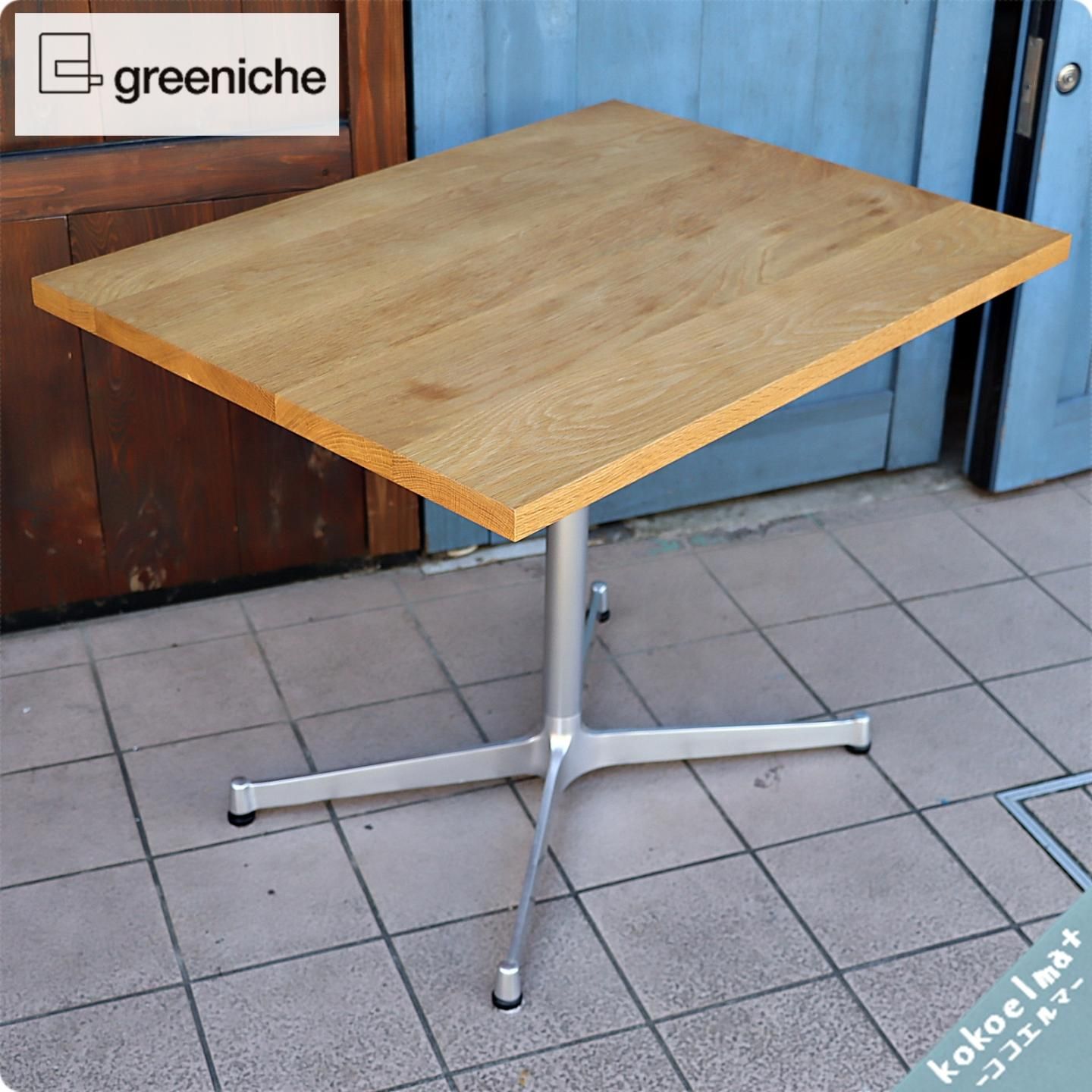 Greeniche グリニッチ オーク無垢材 カフェテーブル ソファーにも合わせやすいオリジナルのコーヒーテーブルです レトロなデザインはブルックリンスタイルなど男前インテリアにもおススメです Kokoelma ココエルマ 雑貨 中古家具 北欧家具 アンティーク家具