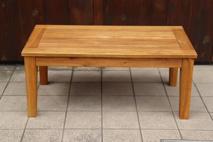 良品】B-COMPANY ローテーブル 90cm アカシア - メルカリ