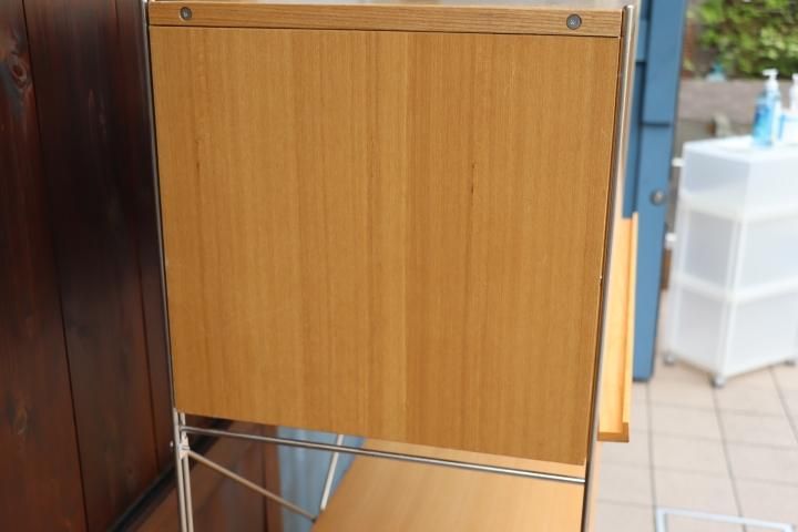 無印良品(MUJI)の人気のタモ材×ステンレスユニットシェルフ 無印良品(MUJI)の人気のタモ材×ステンレスユニットシェルフ