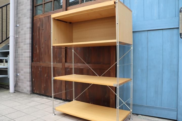 無印良品(MUJI)の人気のタモ材×ステンレスユニットシェルフ 無印良品(MUJI)の人気のタモ材×ステンレスユニットシェルフ