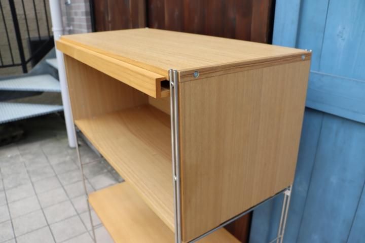 無印良品(MUJI)の人気のタモ材×ステンレスユニットシェルフ 無印良品(MUJI)の人気のタモ材×ステンレスユニットシェルフ