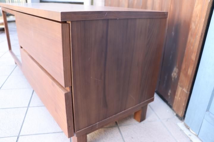 値下げ/人気の無印良品(MUJI)のウォールナット材 AVラックです