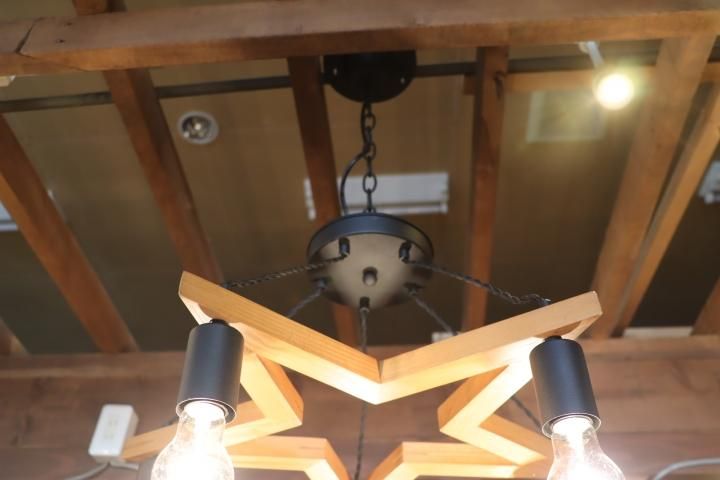 MERCROS(メルクロス) 5bulb wood star light/5灯ウッドフレーム MERCROS(メルクロス) 5bulb wood star light/5灯ウッドフレーム