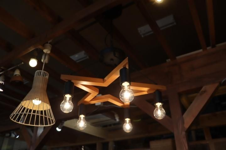MERCROS(メルクロス) 5bulb wood star light/5灯ウッドフレーム
