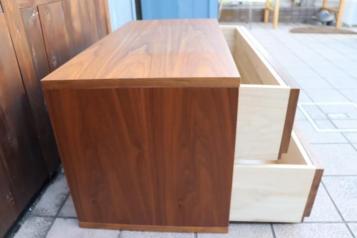人気の無印良品(MUJI)のウォールナット材 スタッキング 人気の無印良品(MUJI)のウォールナット材 スタッキング