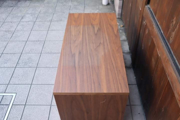 無印良品スタッキングキャビネット/ウォルナット/used 人気の無印良品(MUJI)のウォールナット材 スタッキング