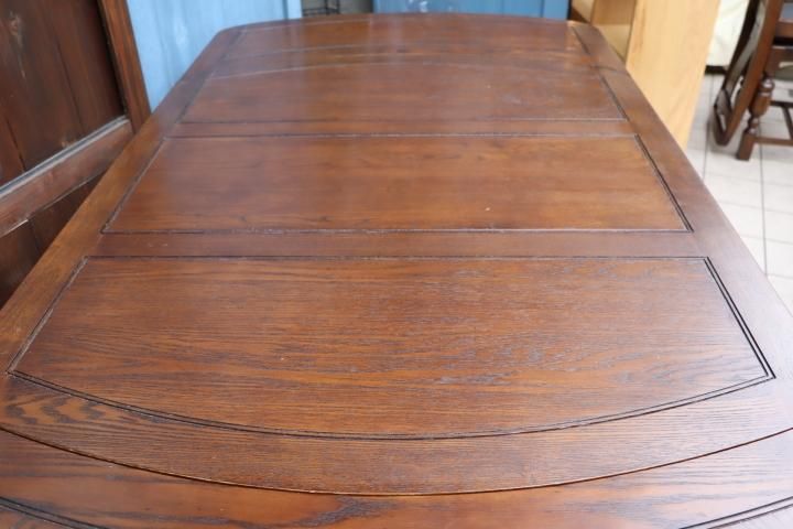 英国アンティーク家具のオーク材 ドローリーフテーブル。/クラシックな