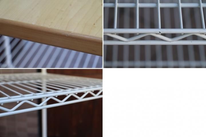 HOME ERECTA(ホームエレクター) ウッド・ワイヤー 3段シェルフ