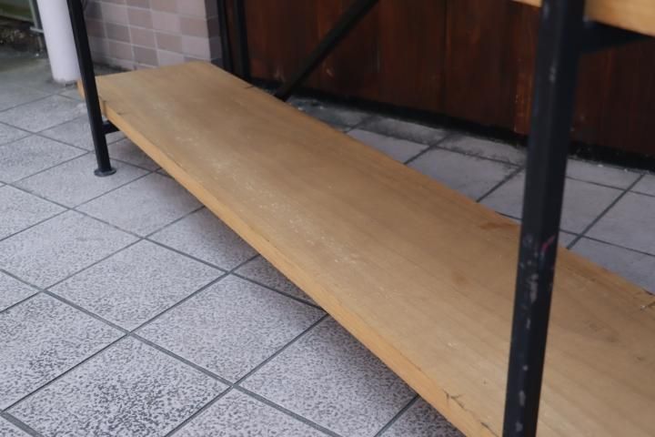 インダストリアルモダン 無垢材×アイアン オープンシェルフ インダストリアルモダン 無垢材×アイアン オープンシェルフ