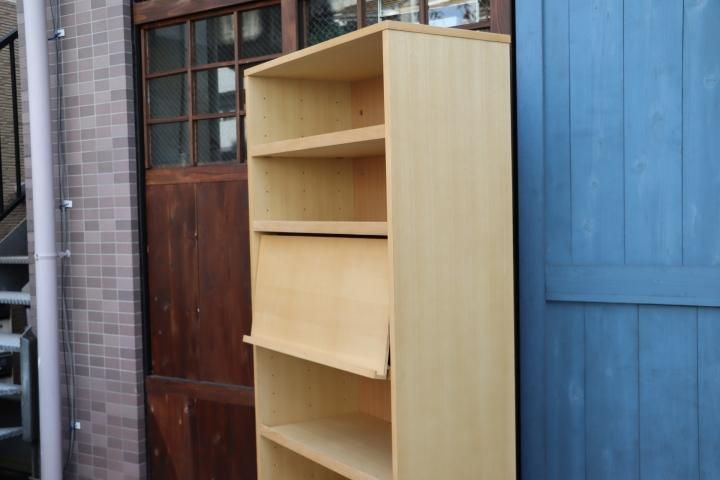 値下げ/MUJI(無印良品)のタモ材 ミドルタイプ木製収納 マガジン