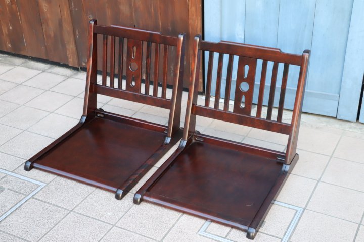 ランキング上位のプレゼント 北海道民芸家具 折り畳み座椅子 