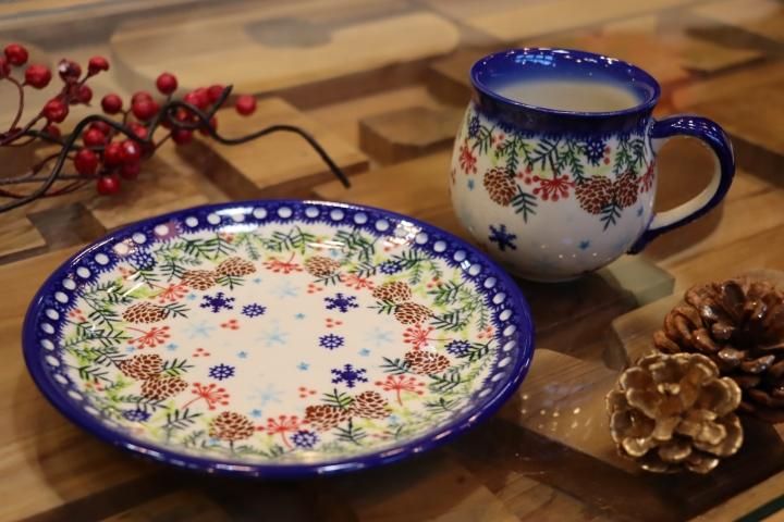 Polish Pottery◇ポーリッシュ ポタリー◇デザート皿◇17cm Polish Pottery◇ポーリッシュ ポタリー◇デザート皿◇17cm