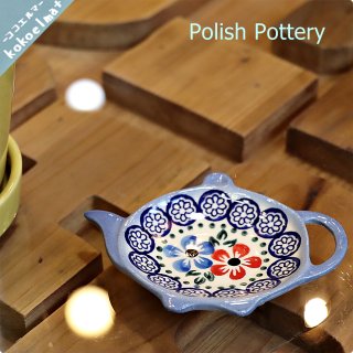 Polish Pottery◆ポーリッシュ ポタリー◆ティーバックトレイ◆小皿◆ポーランド食器◆WIZA社◆ウィザ◆耐熱陶器◆W909-166